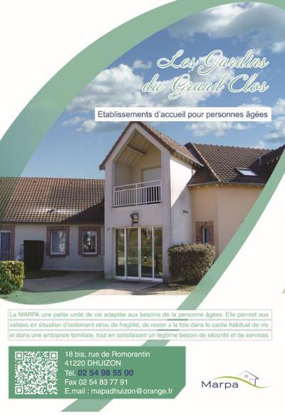 MARPA Les Jardins du Grand Clos 41220 Dhuizon